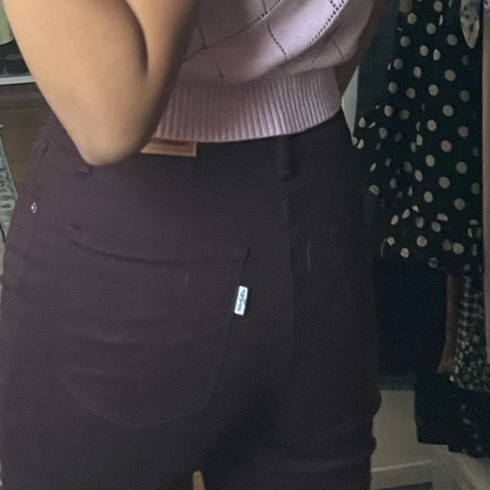 Levi’s mid rise dark purple skinny jeans - Picture 5 of 6
